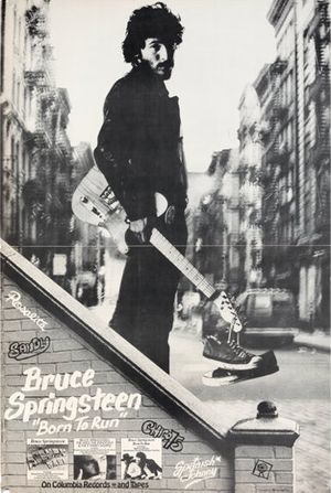 Bruce Springsteen Born to Run Retail Promotional Poster 1975