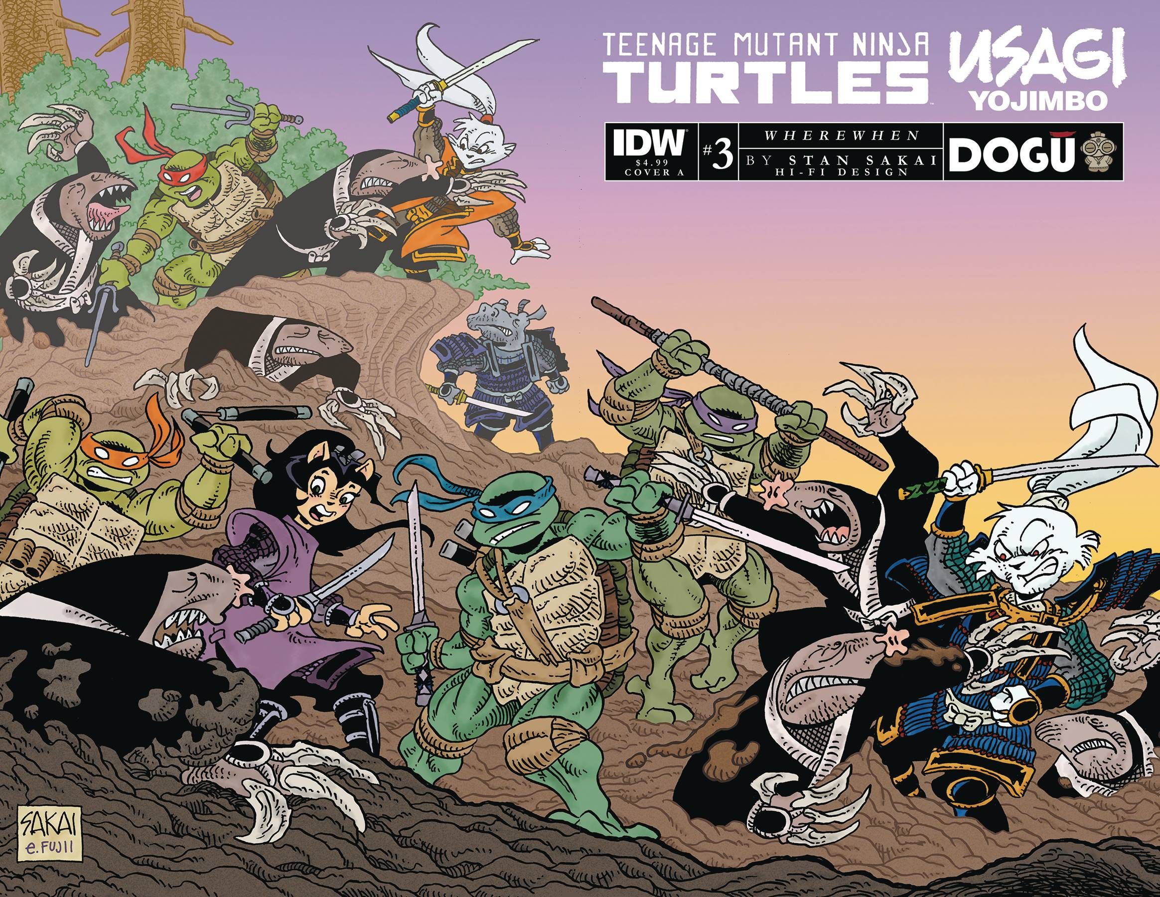 Teenage Mutant Ninja Turtles / Usagi Yojimbo: WhereWhen #3 Comic