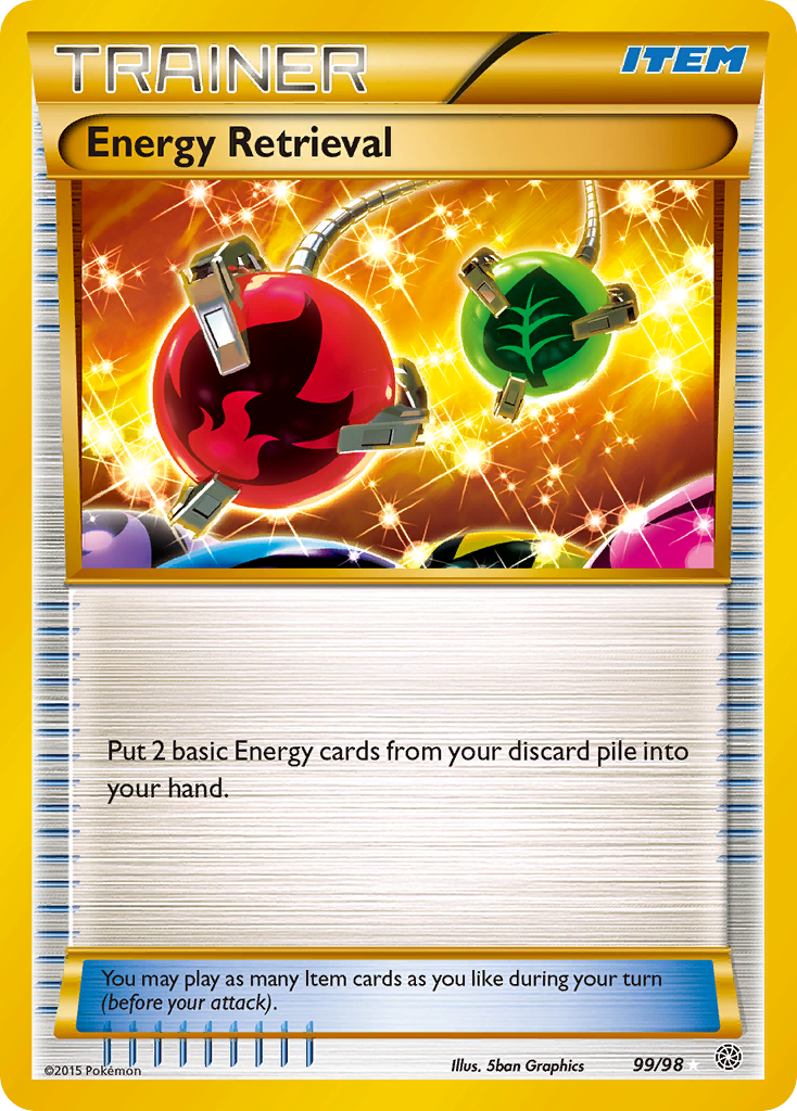 Energy Retrieval (Trainer: Item) (99/98) - Ancient Origins Pokémon Card