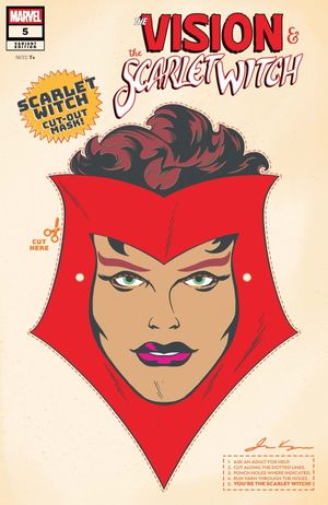 The Vision & The Scarlet Witch #5 (Retro Halloween Mask Variant)