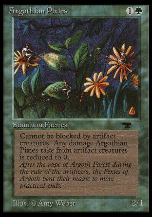 Argothian Pixies (Antiquities) Trading Card