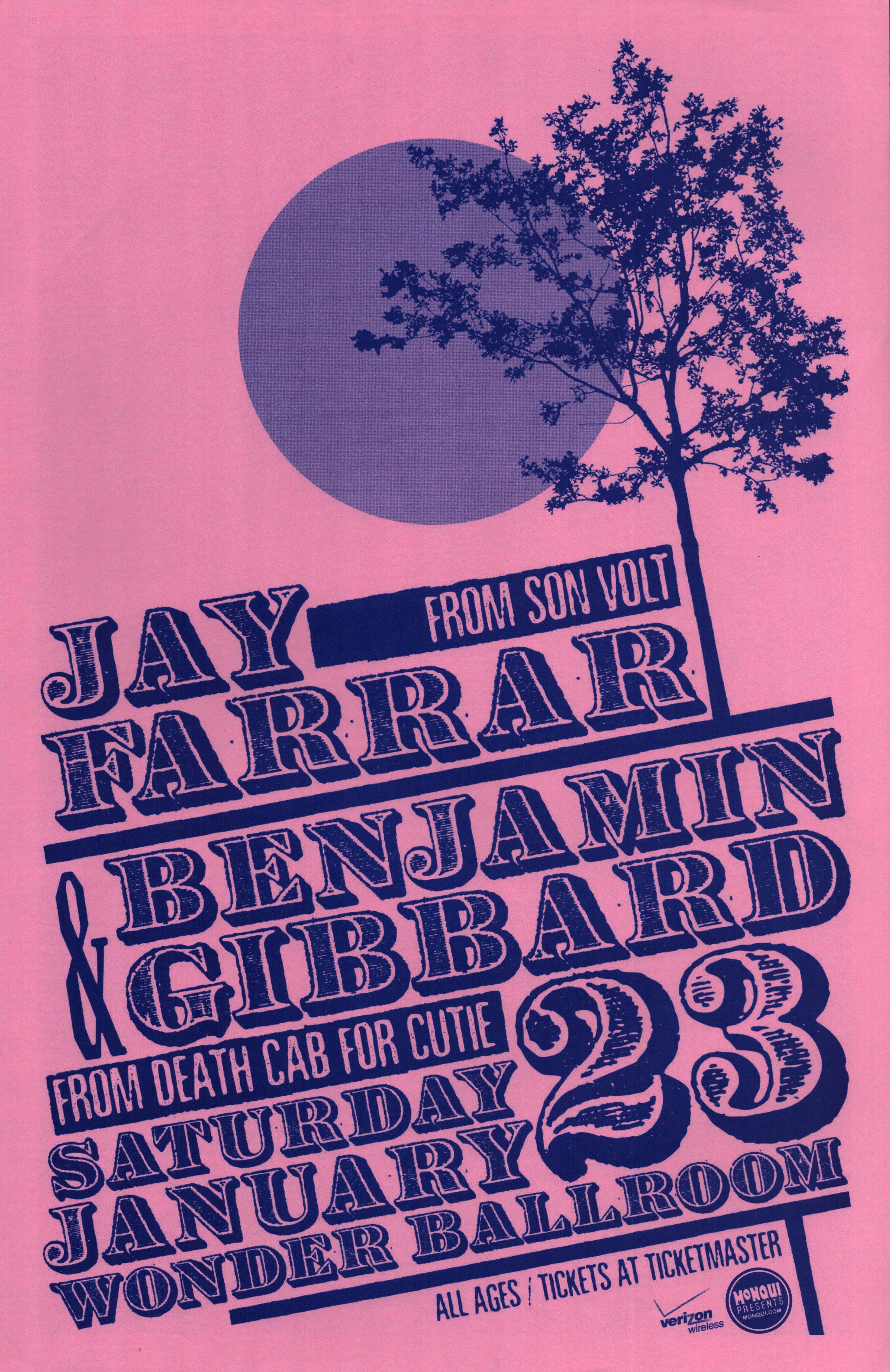 MXP-139.30 Jay Farrar Wonder Ballroom 2010 Concert Poster
