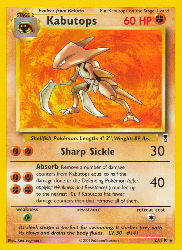 Kabutops (27/110) - Legendary Collection Pokémon Card