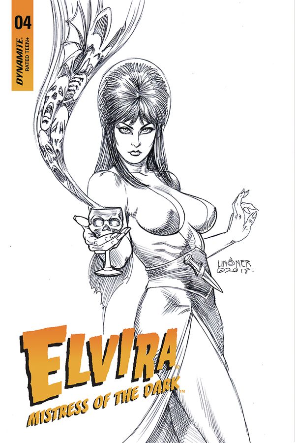 Elvira: Mistress of the Dark #5 (25 Copy Linsner B&w Cover)
