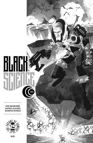 Black Science #30 (Spawn Month Black & White Variant)