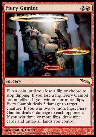 Fiery Gambit (Mirrodin) Trading Card