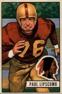 Paul Lipscomb 1951 Bowman #71 Sports Card