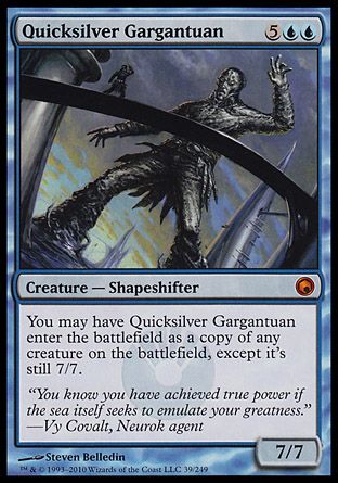 Quicksilver Gargantuan (Scars of Mirrodin) Trading Card