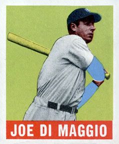 Joe DiMaggio 1948 Leaf #1 Sports Card