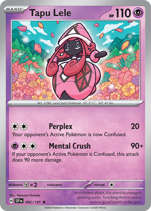 Tapu Lele (92/191) - Surging Sparks