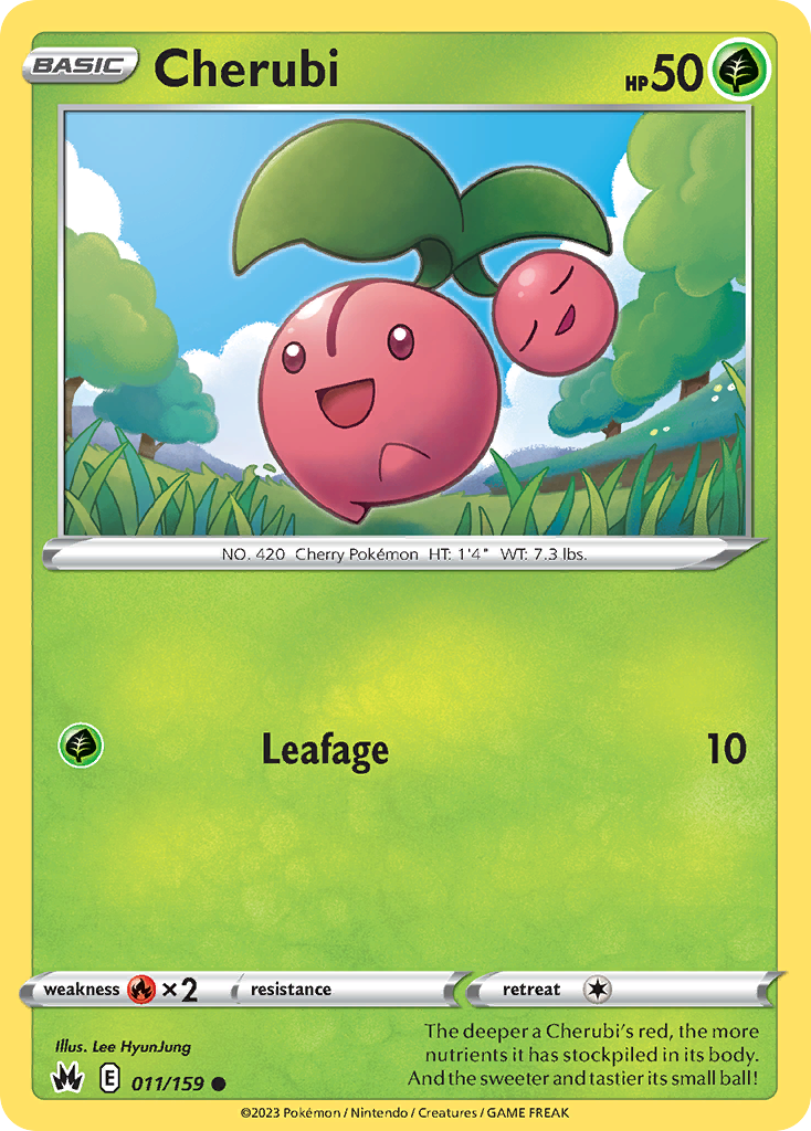 Cherubi (11/159) - Crown Zenith Pokémon Card