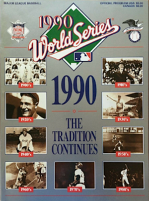  World Series Program 1990 #nn 