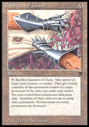 Gauntlets of Chaos (Legends) Trading Card