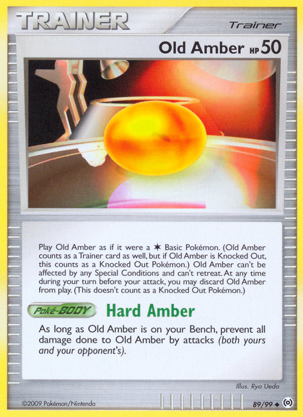 Old Amber (Trainer: Item) (89/99) - Arceus Pokémon Card