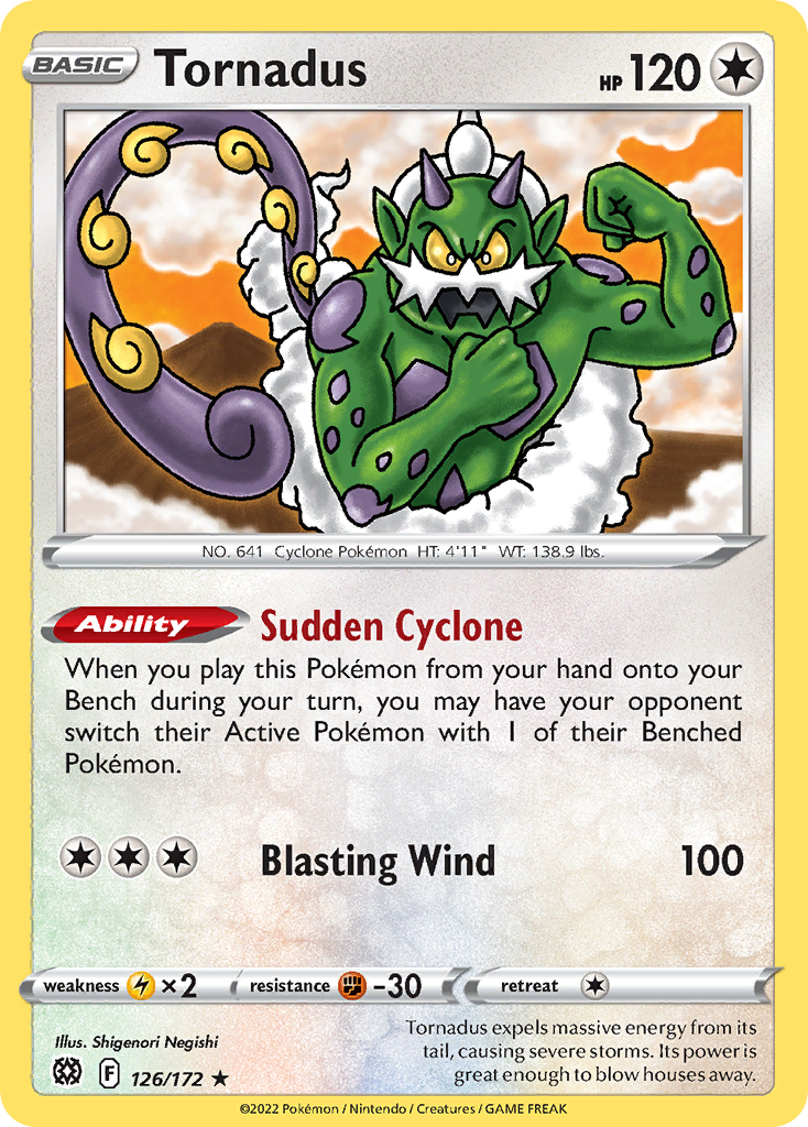 Tornadus (126/172) - Brilliant Stars Pokémon Card