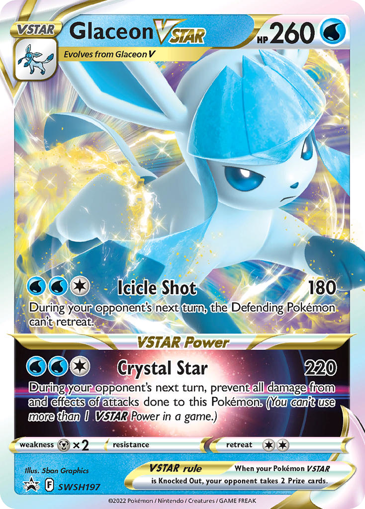 Glaceon VSTAR (SWSH197) - SWSH Black Star Promos Pokémon Card