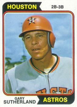 John Edwards autographed baseball card (Houston Astros) 1974 Topps #635