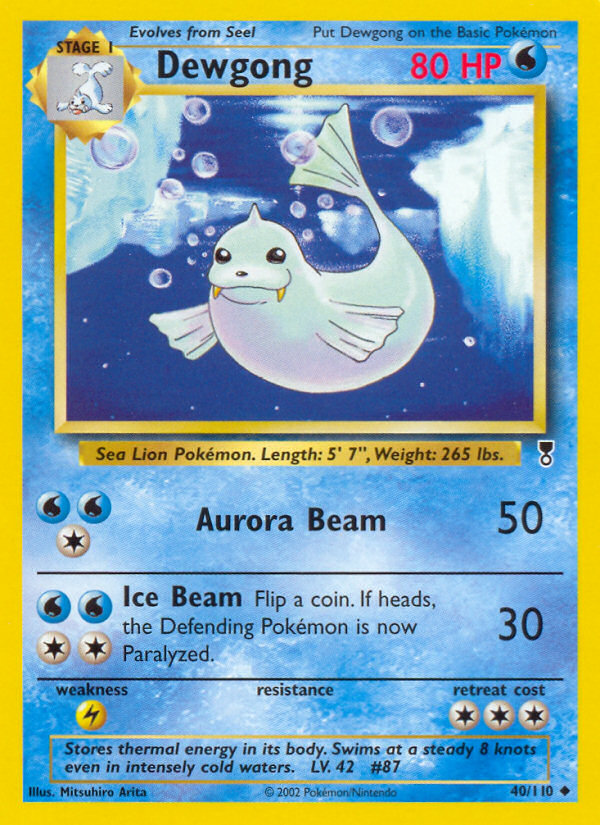 Dewgong (40/110) - Legendary Collection Pokémon Card