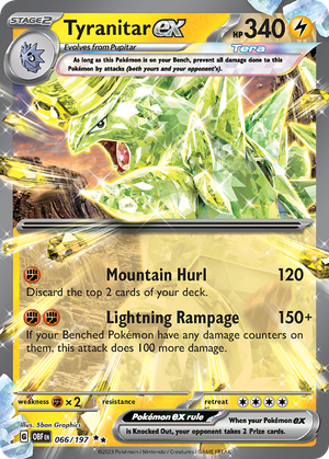 Tyranitar ex (66/197) - Obsidian Flames