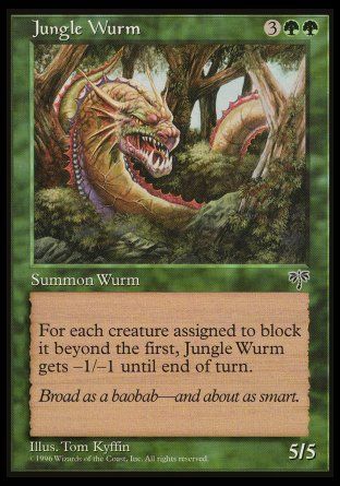 Jungle Wurm (Mirage) Trading Card