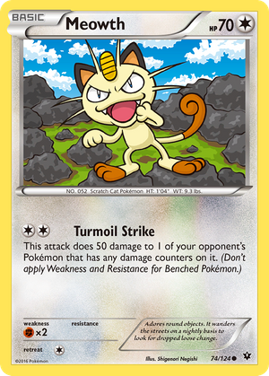 Meowth (74/124) - Fates Collide