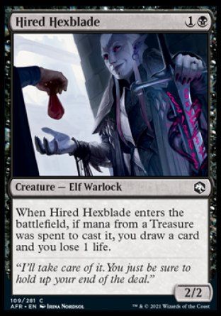 Hired Hexblade (Dungeons & Dragons: Adventures in the Forgotten Realms) Trading Card