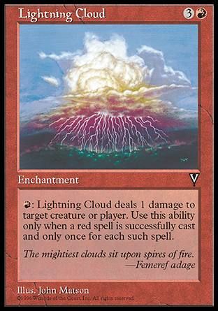 Lightning Cloud (Visions) Trading Card