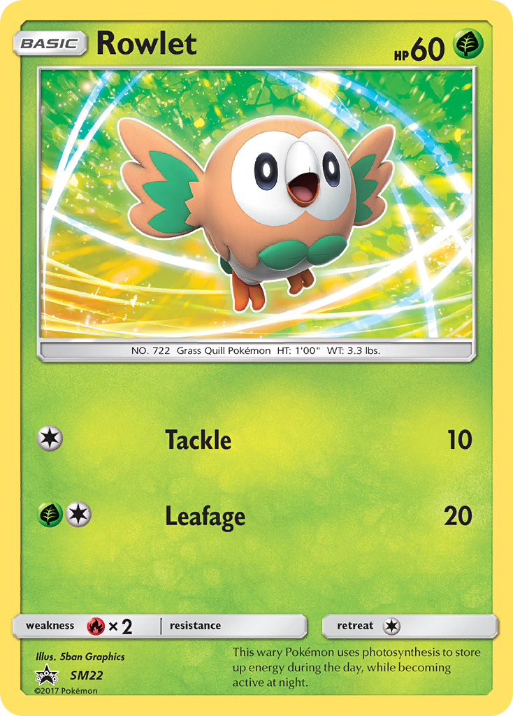 Rowlet (SM22) - SM Black Star Promos Pokémon Card