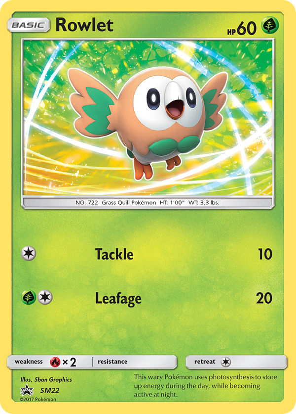 Rowlet (SM22) - SM Black Star Promos