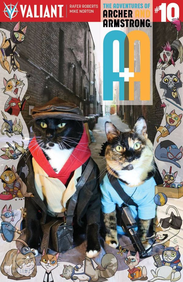 A&A: The Adventures of Archer & Armstrong #10 (Cover C Cat Cosplay Variant)