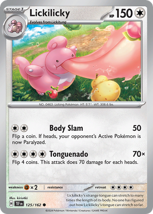 Lickilicky (125/162) - Temporal Forces (Reverse Holo)