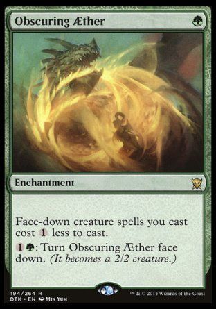 Obscuring Aether (Dragons of Tarkir) Trading Card