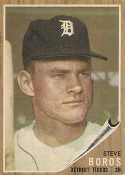 Steve Boros 1962 Topps #62 Sports Card