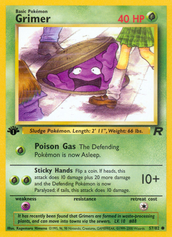 Grimer (57/82) - Team Rocket (1st Edition) Pokémon Card