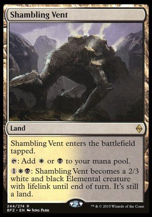 Shambling Vent (Battle for Zendikar) Trading Card