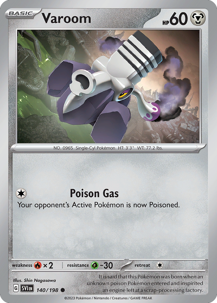 Varoom (140/198) - Scarlet & Violet Pokémon Card