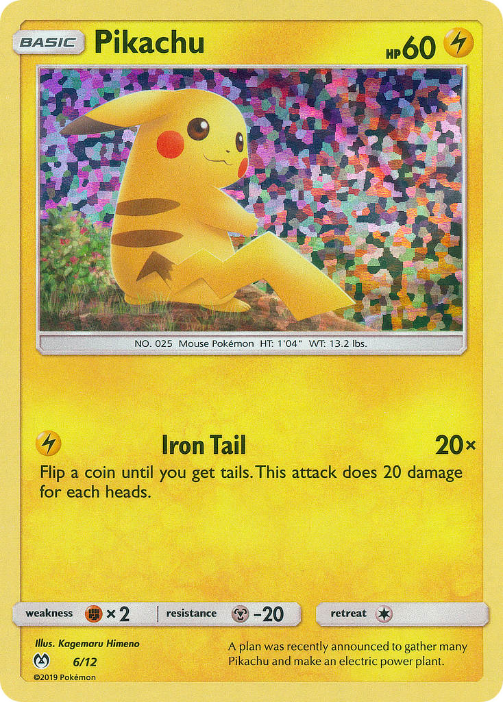 Pikachu (6/12) - McDonald's Collection 2019 Pokémon Card