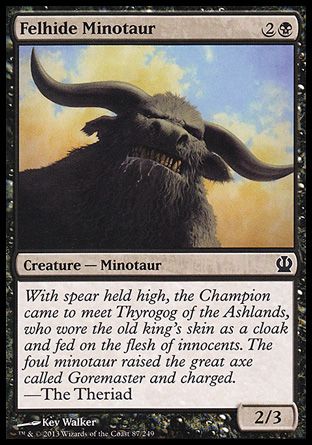 Felhide Minotaur (Theros) Trading Card