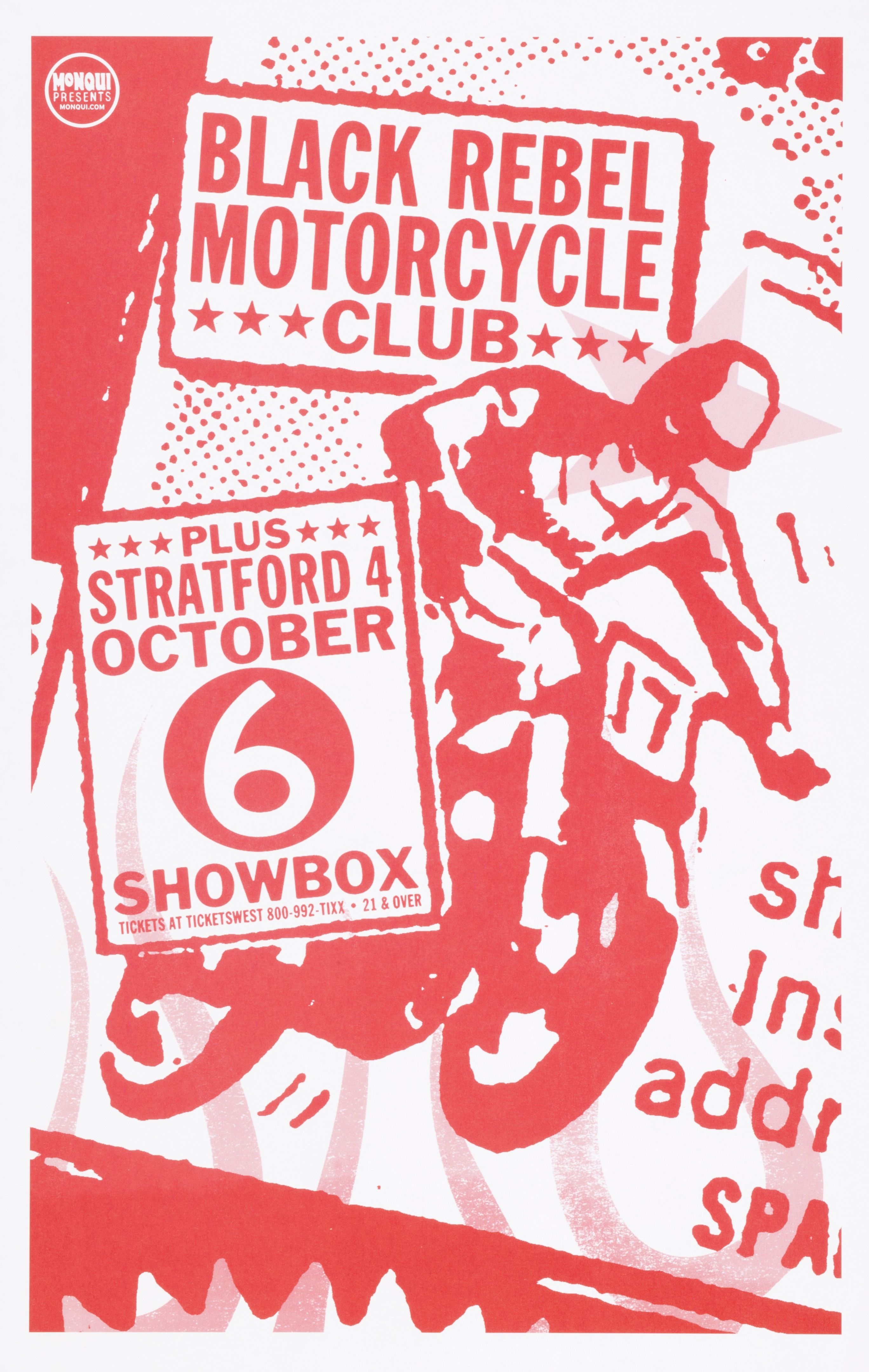 MXP-90.3 Black Rebel Motorcycle Showbox 2003 Concert Poster