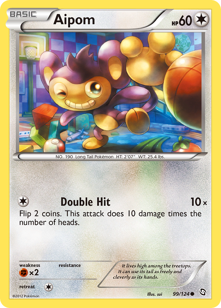 Aipom (99/124) - Dragons Exalted Pokémon Card