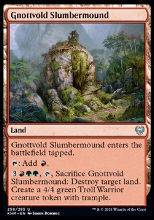 Gnottvold Slumbermound (Kaldheim) Trading Card