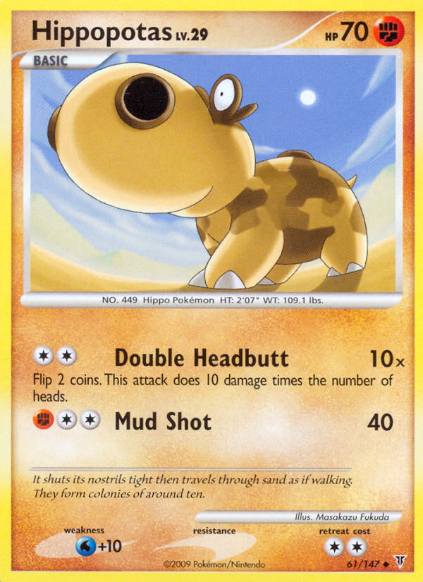 Hippopotas (61/147) - Supreme Victors Pokémon Card