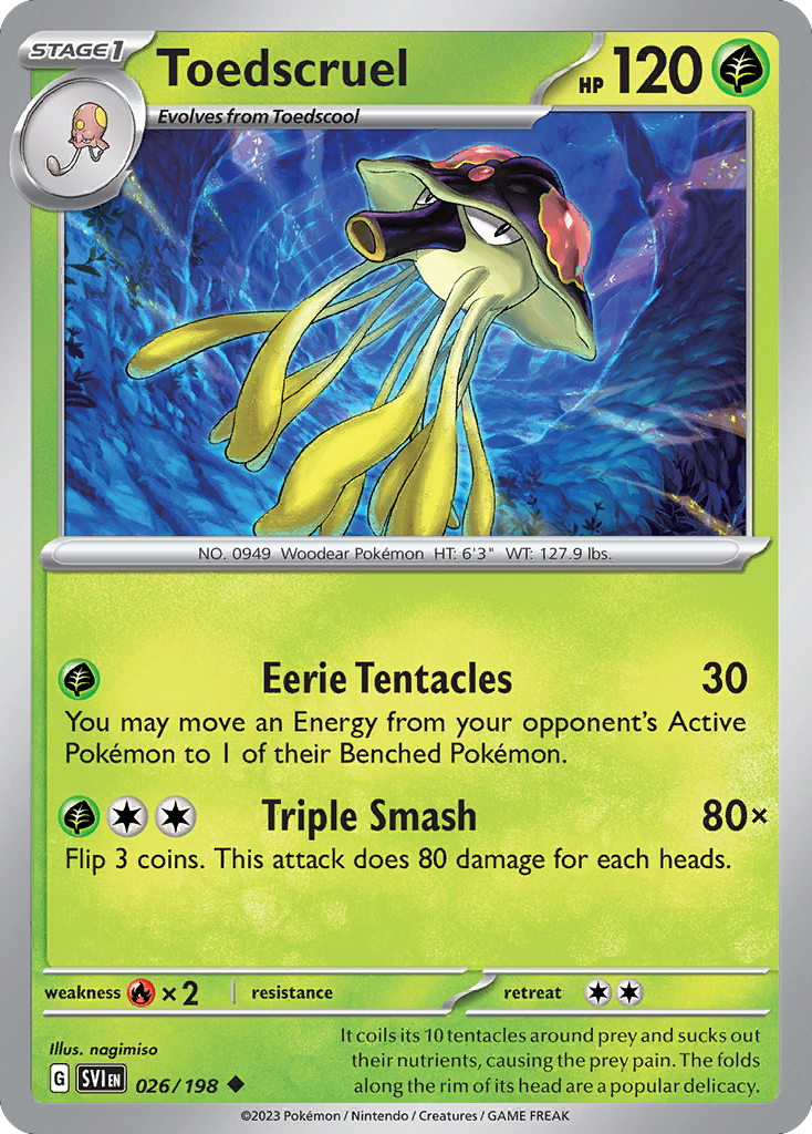 Toedscruel (26/198) - Scarlet & Violet Pokémon Card