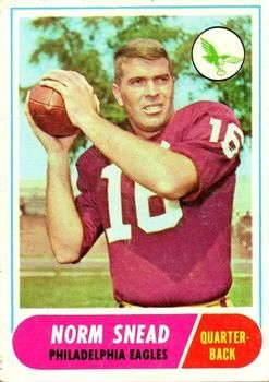 : 1969 Topps # 85 Norm Snead Philadelphia Eagles