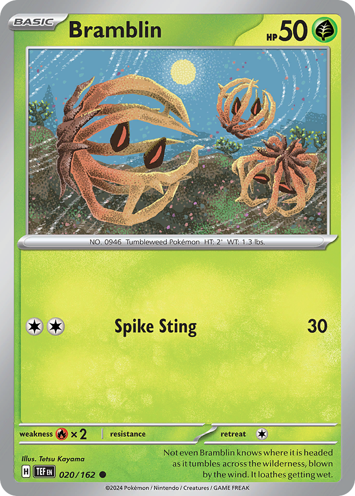 Bramblin (20/162) - Temporal Forces Pokémon Card