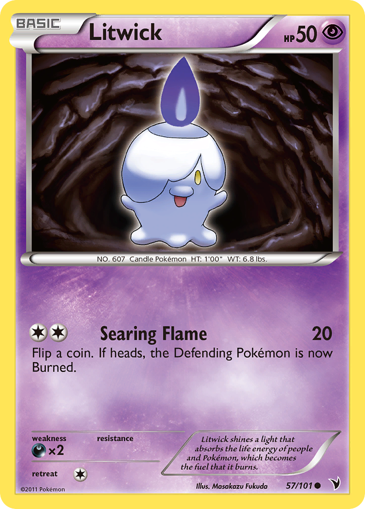 Litwick (57/101) - Noble Victories Pokémon Card