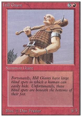 Hill Giant (Unlimited) Trading Card