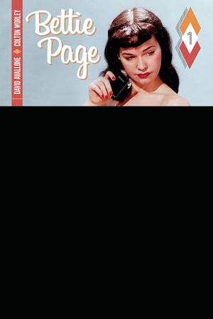 Bettie Page #1 (Black Bag Cover)