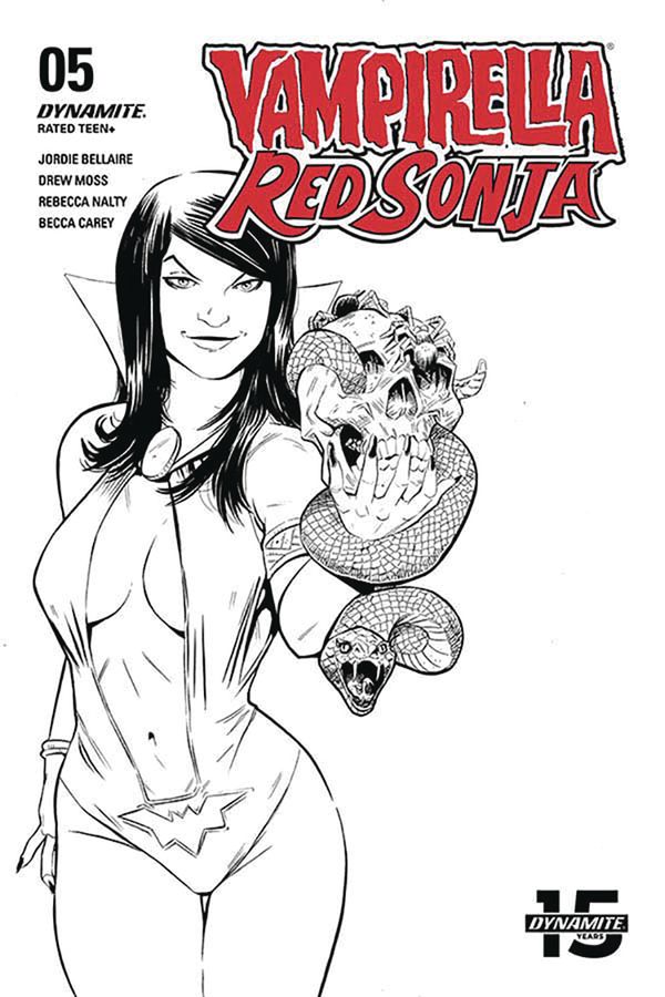Vampirella/Red Sonja #5 (10 Copy Moss B&w Cover)