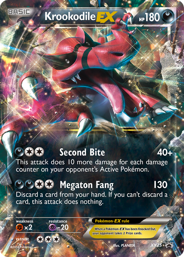 Krookodile EX (XY25) - XY Black Star Promos